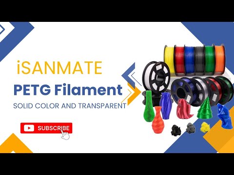 iSANMATE PETG filament: durable and tough, transparent and bright, excellent for printing iSANMATE PETG filament: durable and tough, transparent and bright, excellent for printing