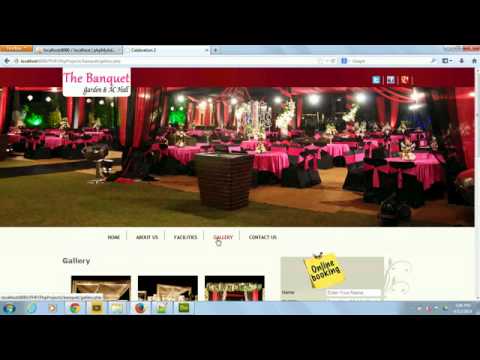 BANQUET HALL BOOKING SYSTEM||PHP PROJECT WITH SOURCE CODE||WWW.PROJECTADDA.COM