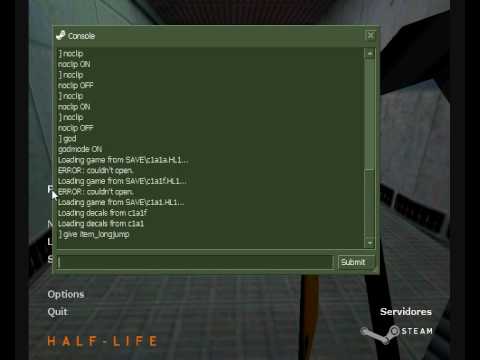 Half-life cheats