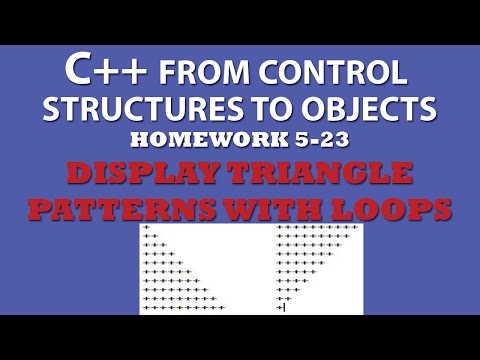 5-23 C++ Display Triangle Patterns With Nested Loops