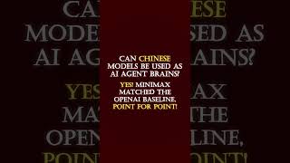 Can Chinese models be used as AI agent brains?