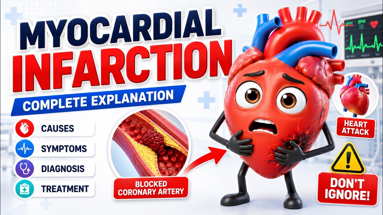 Myocardial Infarction (Heart Attack) in 3D 🩺 | STEMI vs NSTEMI & MONA Protocol
