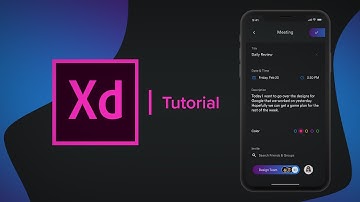 Create a Meetings Social Media App - (Design) Adobe Xd Tutorial