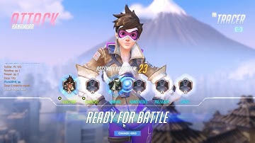 Overwatch (May Beta) - Tracer Attacking Hanamura