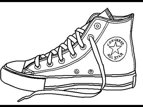 Coloriage De Chaussure Nike