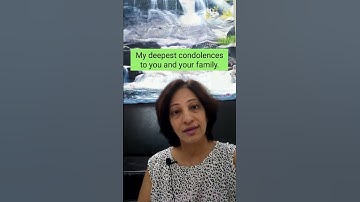 How to express CONDOLENCES in English #shorts #AnEnglishNut