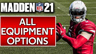 All Equipment options, Helmets, cleats, gloves, face masks, visors  Madden 21 PS4 | Xbox 1 | PC