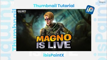 Detailed Thumbnail Tutorial With Glow 🔥 ibisPaintX || Android || #tutsbymagno