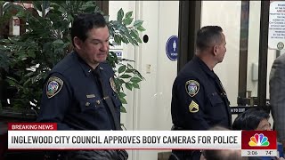 Inglewood police officers to receive body-worn cameras