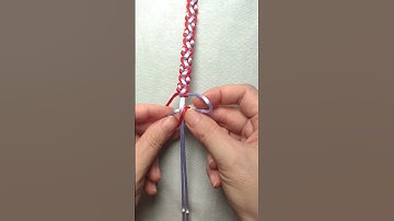 How to make simple Bracelet/pulsera Square knot variation #diy #crafts #handmade #tutorial#shorts