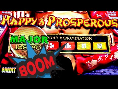 🔥 MAJOR JACKPOT on DRAGON LINK Happy & Prosperous slot machine casino