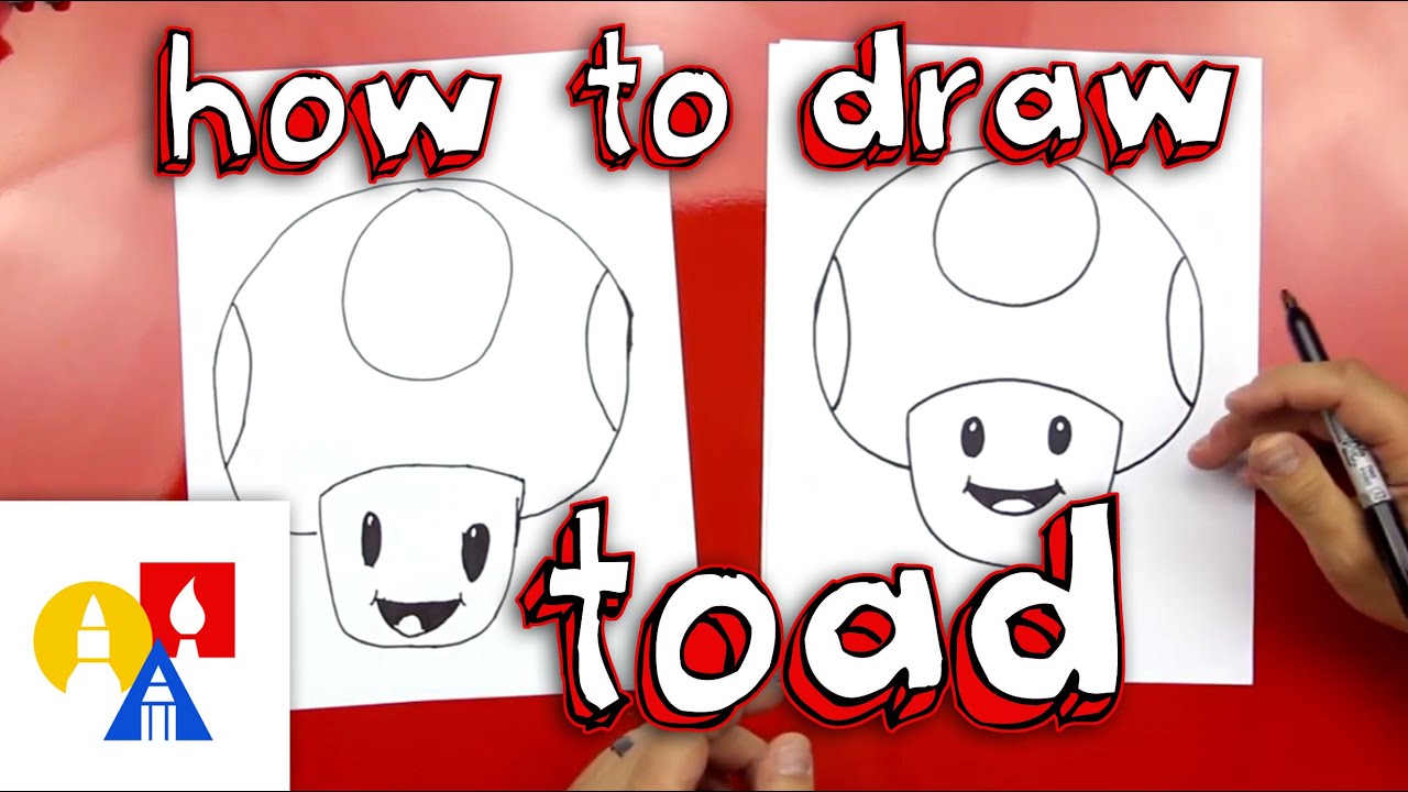 How To Draw Toad From Mario - YouTube