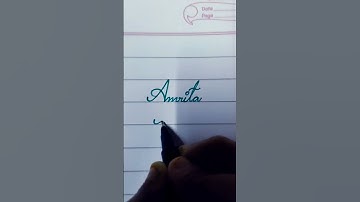 Amrita siddharth in cursive writing✍️#cursive #handwriting