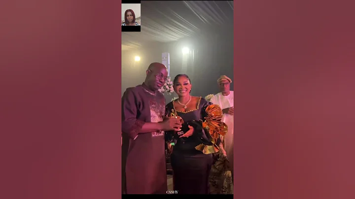 Nigerian Actress, Mercy Aigbe and  her handsome husband so happy as she received an award .