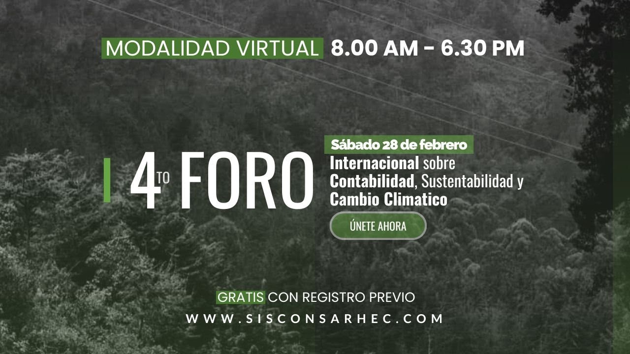 4to Foro Internacional sobre Contabilidad, Sustentabilidad y Cambio Climático