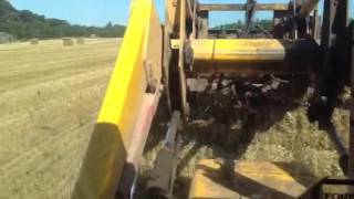 Stacking bales old style