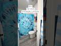 DIY TIE-DYE SHOWER CURTAIN💙🩵🤍 #diy #tiedye #shower #curtain