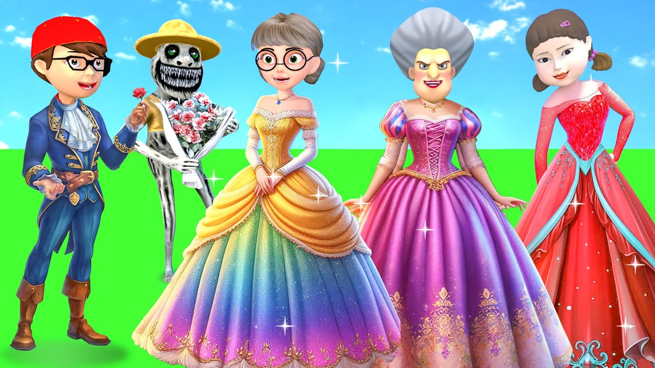 Scary Teacher 3D vs Squid Game 2 Nick and Tani the Best Troll of MissT or 5 Times Challenge