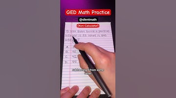 GED Math Practice Problem #ged #gedmath #silentmath