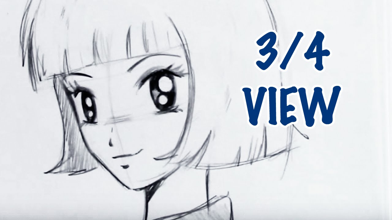 How To Draw Anime Eyes 3 4 View