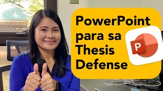 8 Tips at mga dapat ilagay sa research/thesis defense PowerPoint presentation