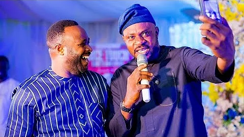 FEMI ADEBAYO & FAITHIA BALOGUN AT ODUNLADE ADEKOLA FATHER’S RETIREMENT PARTY