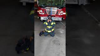 FFOP SCBA donning - Overhead method