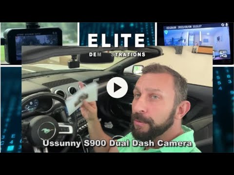 Review Ussunny Dual Dash Camera for Cars with 3-inch Touchscreen, WDR, Night Vision, GPS, 170° Wide