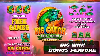 BIG WIN on Big Catch Bass Fishing Megaways Slot Game screenshot 4