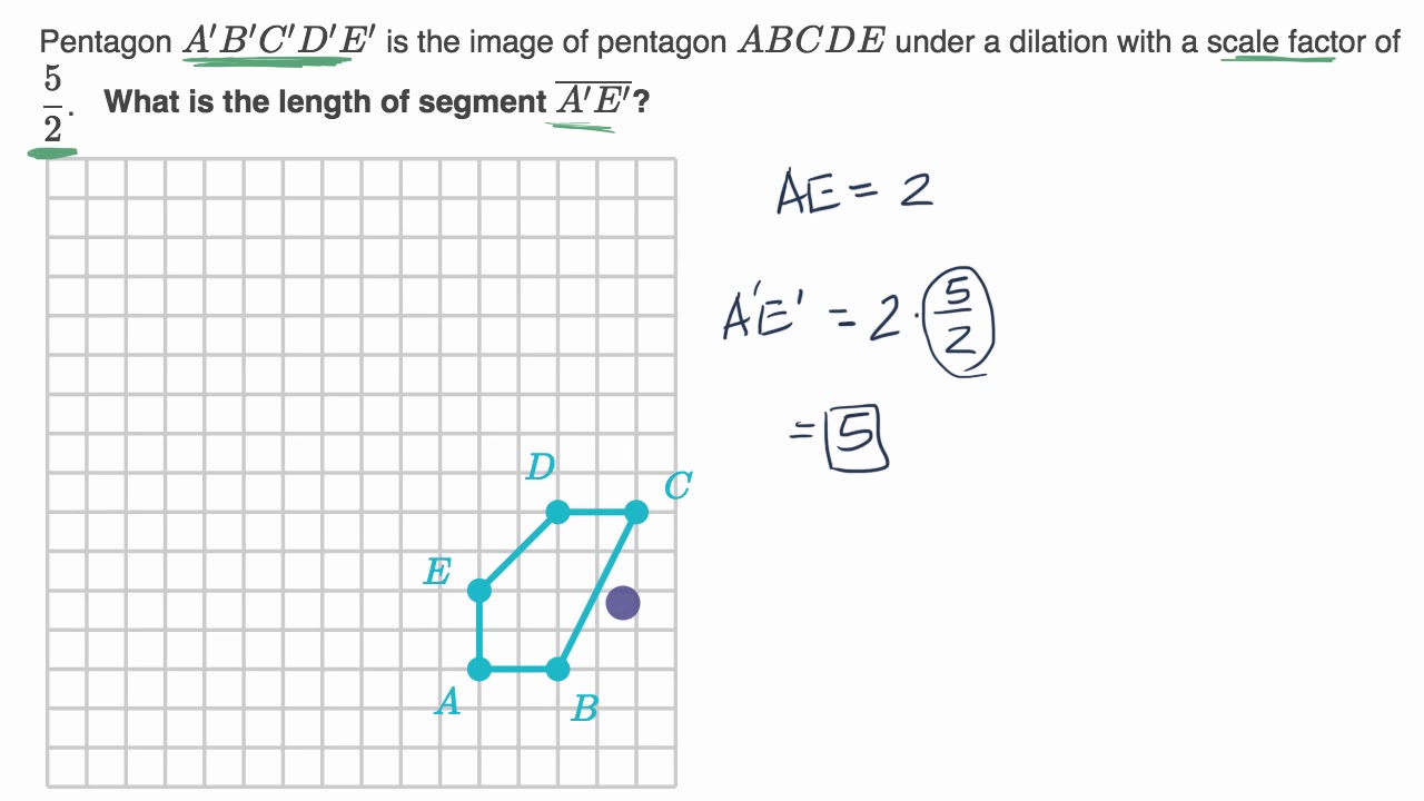 Dilation scale factor examples