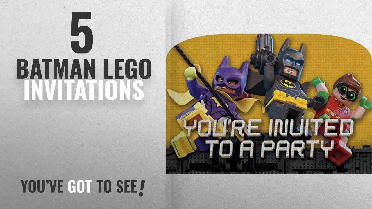 Top 10 Batman Lego Invitations 2018 American Greetings Boy S Lego