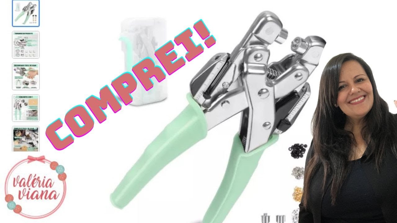 Comprei um Alicate Crop A Dile Furador Aplicador De Ilhós Profissional