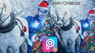 Christmas Special🎉🎁 New PicsArt editing tutorial🔥 Christmas photo editing tutorial 2018 new screenshot 5