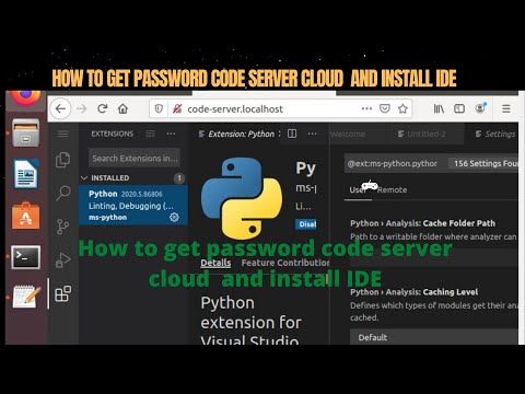 How to get password code server cloud  and install IDE