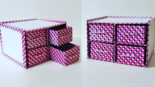 How To Recycle Milk Carton Box|Easy Way To Recyle Milk Carton Box|DIY Milk Carton Box Organizer