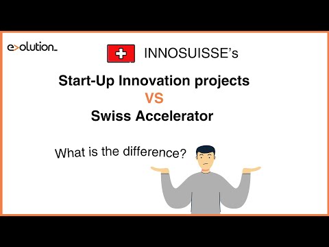 Innosuisse Funding Programmes: Startup Innovation Projects VS Swiss Accelerator in 60 seconds!