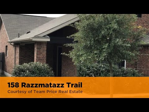 158 Razzmatazz Trail, Buda, TX home video tour