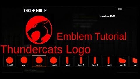 Black Ops 2 - ThunderCats Logo - Emblem Tutorial Inverse