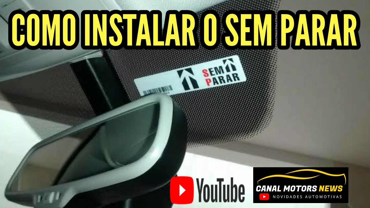 COMO INSTALAR O ADESIVO SEM PARAR NO PARA-BRISA DO CARRO / TUTORIAL SEM ...