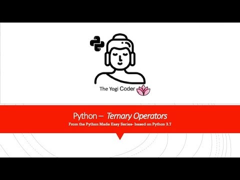14 - Ternary Operators/Conditional Expressions
