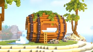 Minecraft: Wooden Barrel House Tutorial