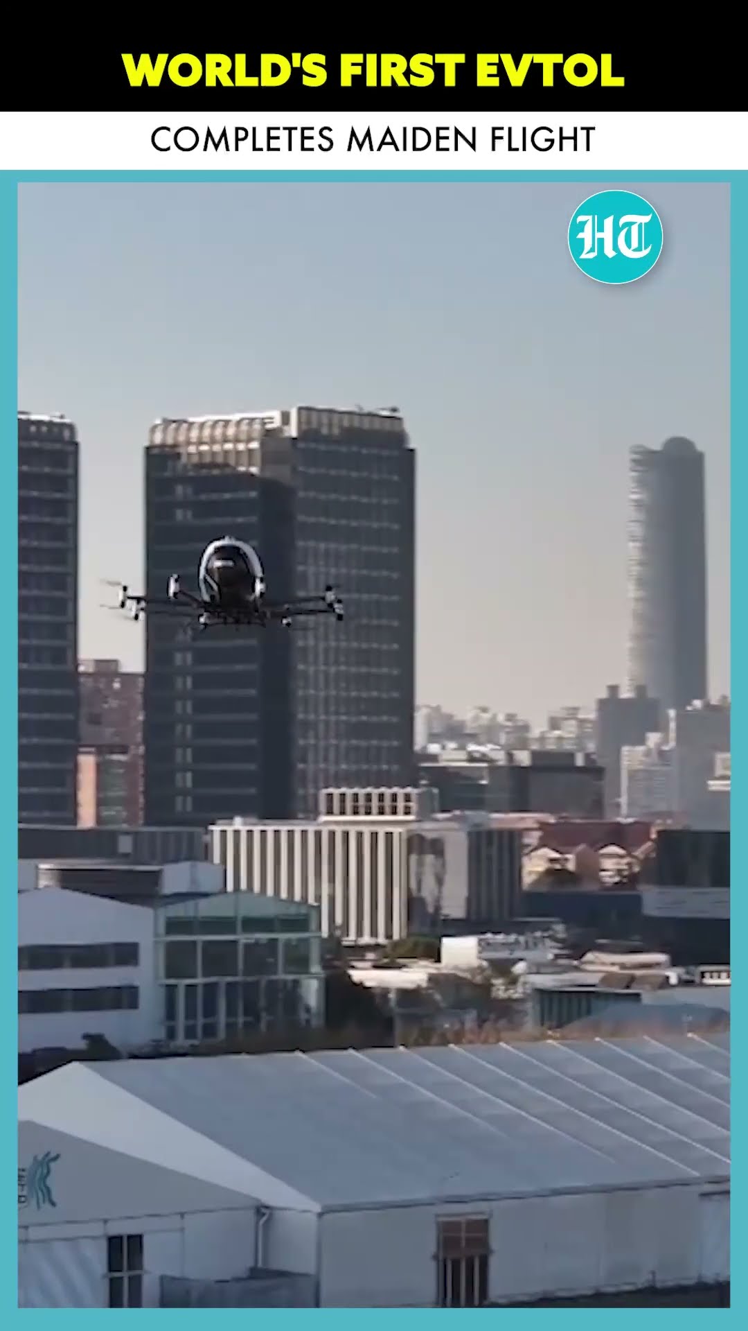 World’s First eVTOL Successfully Completes Maiden Flight In China's Shanghai