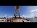 Windfarm Foundation Jacket Loaded onto Barge