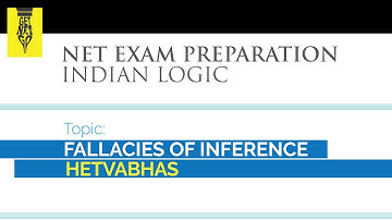Net Exam Preparation | Indian Logic | Fallacies of Inference |Hetvabhas
