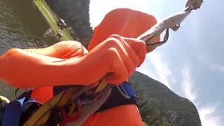 Morph Suit On Zipline Rock Ridge Canyon