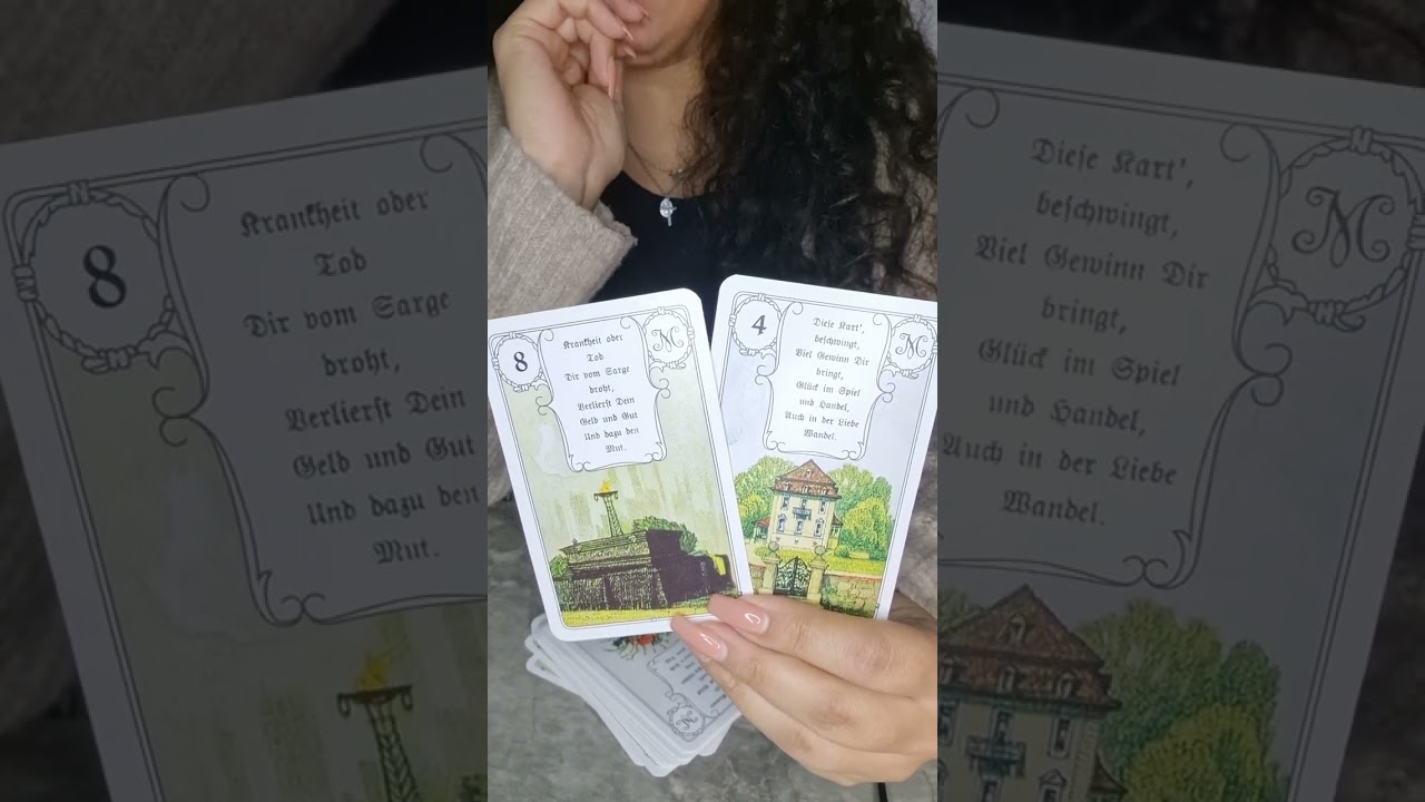Kartenlegen 🔮 lernen lenormand Kombinationen Karte nr 4 das Haus 🏠🏡