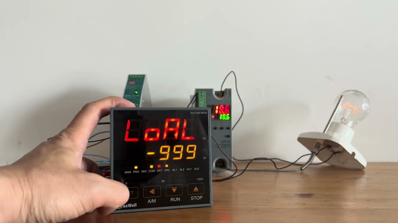 How to change input on PU90/MPU90 series ramp and soak profile controller from PIDMaxwell