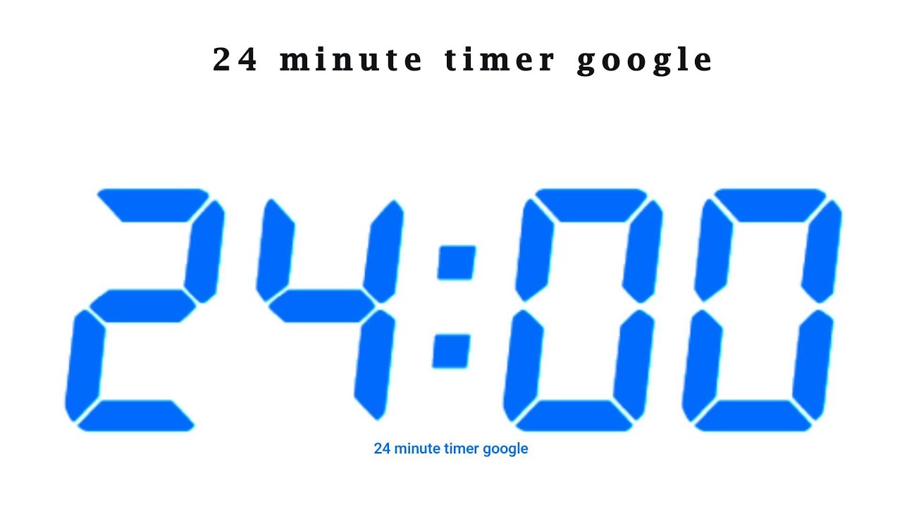 24 minute timer google - YouTube