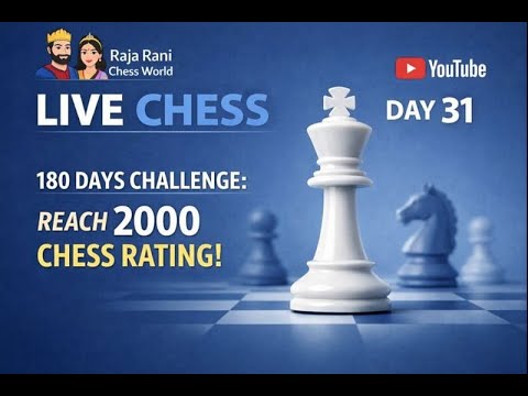 Day 31 || Road to 2000 Rating || Play With Raja Rani Chess World - YouTube