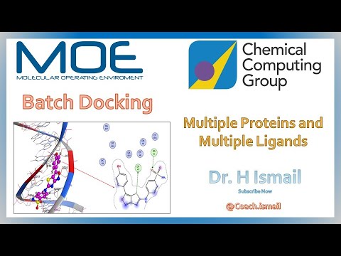 Moe Interaction Map Tutorial Batch Docking with MOE: Step-by-Step Guide | Multiple Ligand Protein ...